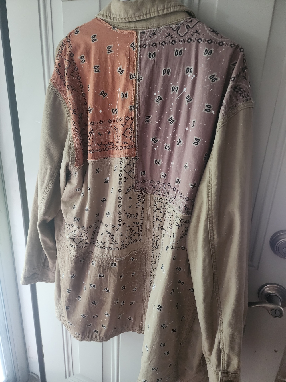 Free People Patchwork Bandana Print Americana Jacket - L